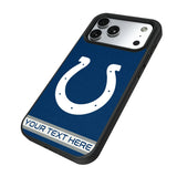 Indianapolis Colts Personalized Stripe Bump Phone Case for Apple iPhone 17 Series