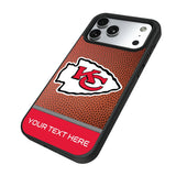 Kansas City Chiefs Personalized Football Bump Phone Case for Apple iPhone 17 Series