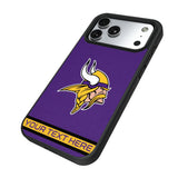 Minnesota Vikings Personalized Stripe Bump Phone Case for Apple iPhone 17 Series