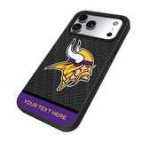Minnesota Vikings Personalized EndZone Plus Bump Phone Case for Apple iPhone 17 Series