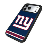 New York Giants Personalized Stripe Bump Phone Case for Apple iPhone 17 Series