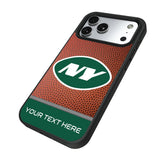 New York Jets Personalized Football Bump Phone Case for Apple iPhone 17 Series