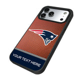 New England Patriots Personalized Football Bump Phone Case for Apple iPhone 17 Series