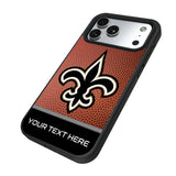New Orleans Saints Personalized Football Bump Phone Case for Apple iPhone 17 Series