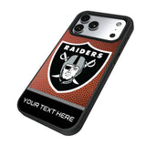 Las Vegas Raiders Personalized Football Bump Phone Case for Apple iPhone 17 Series