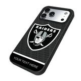 Las Vegas Raiders Personalized EndZone Plus Bump Phone Case for Apple iPhone 17 Series
