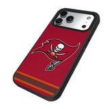 Tampa Bay Buccaneers Personalized Stripe Bump Phone Case for Apple iPhone 17 Series