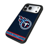 Tennessee Titans Personalized Stripe Bump Phone Case for Apple iPhone 17 Series