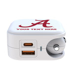 University of Alabama Crimson Tide Script A Personalized Insignia 2 in 1 USB Charger