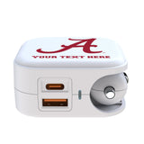 University of Alabama Crimson Tide Script A Personalized Insignia 2 in 1 USB Charger