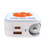 Clemson University Tigers Personalized Insignia 2 in 1 USB Charger
