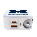 University of Michigan Wolverines Personalized Insignia 2 in 1 USB Charger
