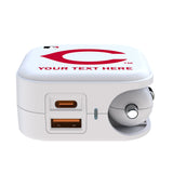 Cincinnati Reds Personalized Insignia 2 in 1 USB Charger