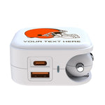 Cleveland Browns Personalized Insignia 2 in 1 USB Charger
