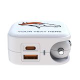 Denver Broncos Personalized Insignia 2 in 1 USB Charger