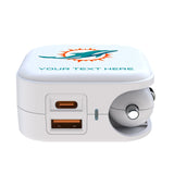 Miami Dolphins Personalized Insignia 2 in 1 USB Charger