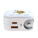 Minnesota Vikings Personalized Insignia 2 in 1 USB Charger