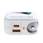 New England Patriots Personalized Insignia 2 in 1 USB Charger