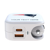 New England Patriots Personalized Insignia 2 in 1 USB Charger