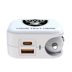 Las Vegas Raiders Personalized Insignia 2 in 1 USB Charger