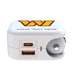 Washington Commanders Personalized Insignia 2 in 1 USB Charger