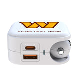 Washington Commanders Personalized Insignia 2 in 1 USB Charger