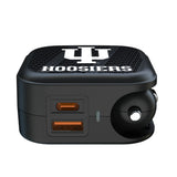 Indiana University Hoosiers Text Backdrop 2 in 1 USB A/C Charger