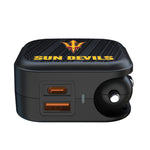 Arizona State University Sun Devils Text Backdrop 2 in 1 USB A/C Charger