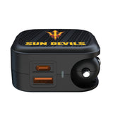 Arizona State University Sun Devils Text Backdrop 2 in 1 USB A/C Charger