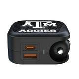 Texas A&M University Aggies Text Backdrop 2 in 1 USB A/C Charger