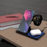 University of Miami Hurricanes Fashion Pattern 3 in 1 Charging Station