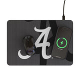 University of Alabama Crimson Tide Script A Personalized Tilt 15-Watt Wireless Charger and Mouse Pad