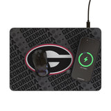 University of Georgia Bulldogs Monocolor Tilt 15-Watt Wireless Charger and Mouse Pad