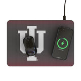 Indiana University Hoosiers Linen 15-Watt Wireless Charger and Mouse Pad