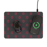 Ohio State University Buckeyes Fashion Pattern 15-Watt Wireless Charger and Mouse Pad