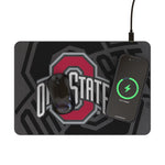 Ohio State University Buckeyes Monocolor Tilt 15-Watt Wireless Charger and Mouse Pad