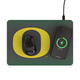 University of Oregon Ducks Linen 15-Watt Wireless Charger and Mouse Pad