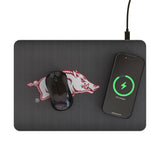 University of Arkansas Fayetteville Razorbacks Linen 15-Watt Wireless Charger and Mouse Pad