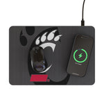 University of Cincinnati Bearcats Personalized Tilt 15-Watt Wireless Charger and Mouse Pad
