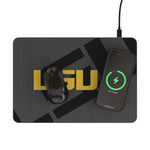 Louisiana State University Tigers Personalized Tilt 15-Watt Wireless Charger and Mouse Pad