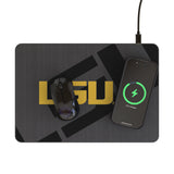 Louisiana State University Tigers Monocolor Tilt 15-Watt Wireless Charger and Mouse Pad