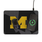 University of Michigan Wolverines Monocolor Tilt 15-Watt Wireless Charger and Mouse Pad