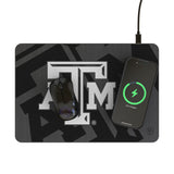 Texas A&M University Aggies Monocolor Tilt 15-Watt Wireless Charger and Mouse Pad