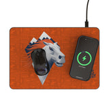 Denver Broncos 2024 Edition 15-Watt Wireless Charger and Mouse Pad