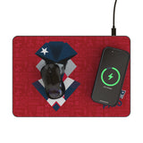 New England Patriots 2024 Edition 15-Watt Wireless Charger and Mouse Pad