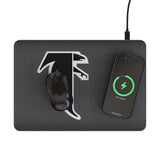 Atlanta Falcons Classic Linen 15-Watt Wireless Charger and Mouse Pad