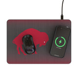 Buffalo Bills Historic Collection Linen 15-Watt Wireless Charger and Mouse Pad