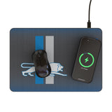 Detroit Lions Retro Linen 15-Watt Wireless Charger and Mouse Pad