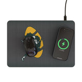 Green Bay Packers Historic Collection Linen 15-Watt Wireless Charger and Mouse Pad