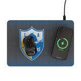 Los Angeles Chargers Historic Collection Linen 15-Watt Wireless Charger and Mouse Pad